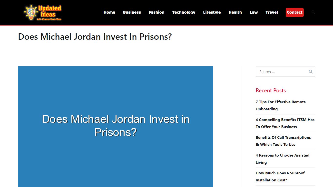 Does Michael Jordan Invest In Prisons? - Updated Ideas