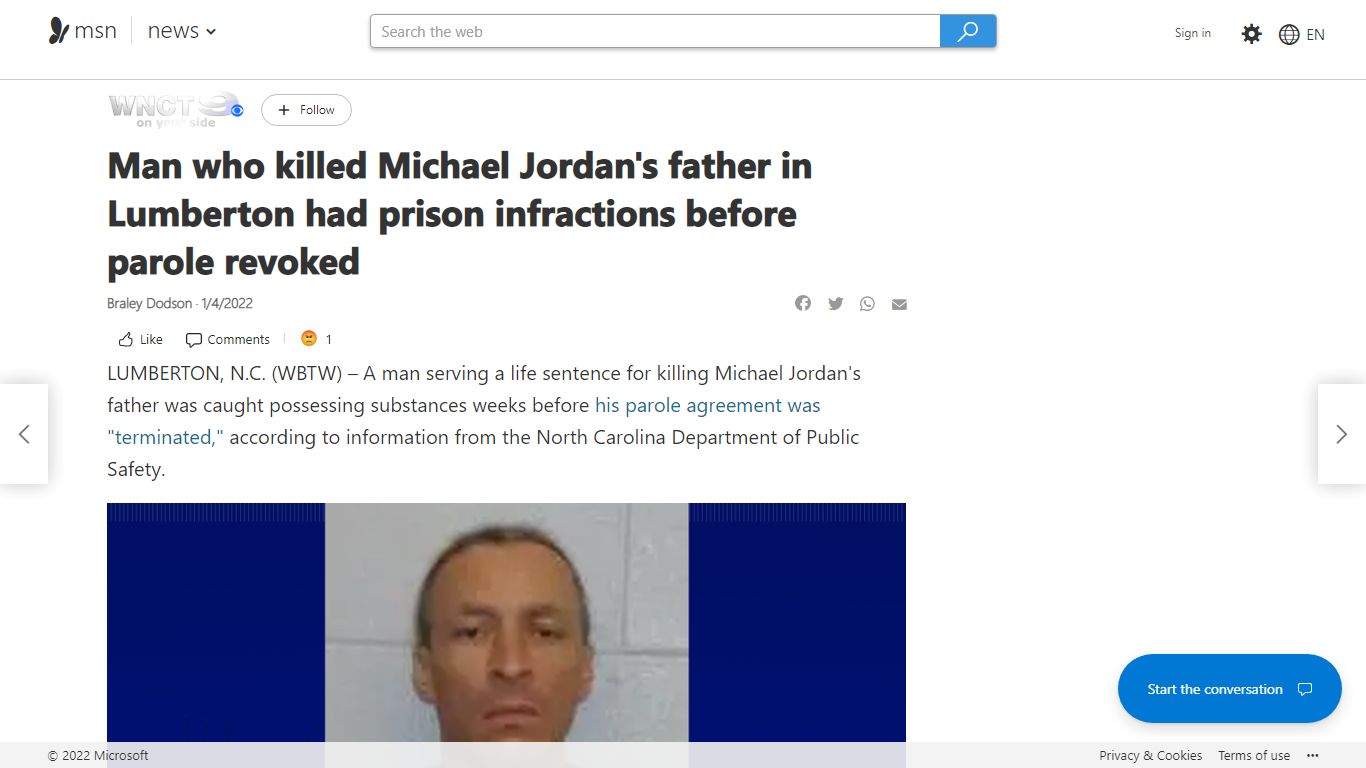 Man who killed Michael Jordan's father in Lumberton had prison ...